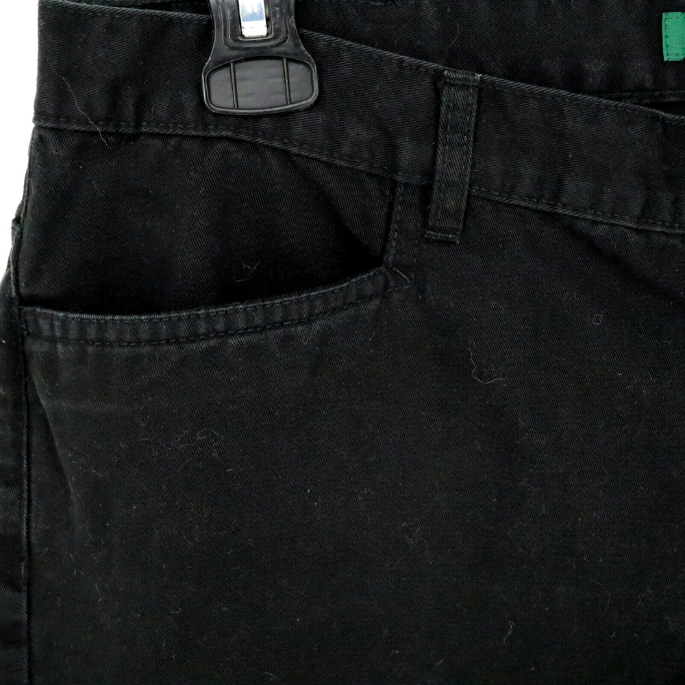 Lauren Ralph Lauren Pants Petites 12P Black Classic Midcalf Cotton Twill Pockets - Picture 7 of 12